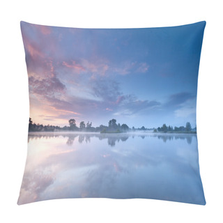 Personality  Sunrise Sky Reflected In River Pillow Covers
