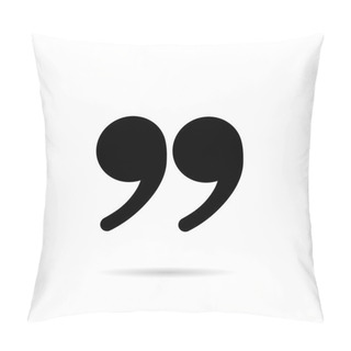 Personality  Quote Marks Icon With Shadow Pillow Covers