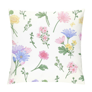 Personality  Bouquets Of Flowers Pillow Covers