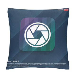 Personality  Camera Objective Icon Pillow Covers