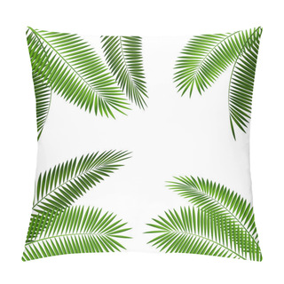 Personality  Palm Leaf Vector Illustration Pillow Covers