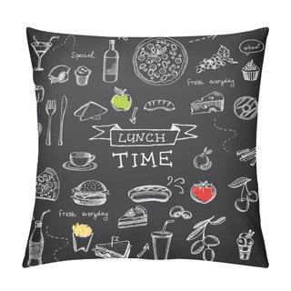 Personality  Restaurant Cafe Menu Pillow Covers
