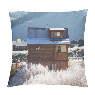 Personality  Winter Cabin In Stanley, Idaho Pillow Covers