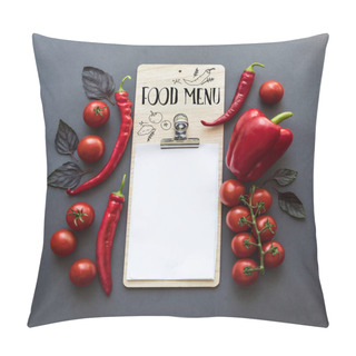 Personality  Peppers And Blank Paper Sheet Pillow Covers