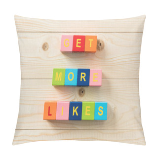 Personality  Colorful Cubes With Text Pillow Covers