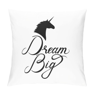Personality  Unicorn Head Silhouette With Text Pillow Covers