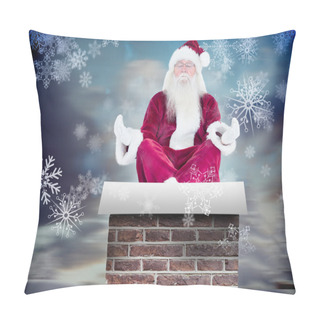 Personality  Santa Claus Sits And Meditates Pillow Covers