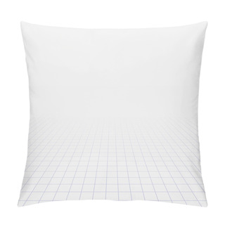 Personality  Background With Perspective Grid. Pillow Covers