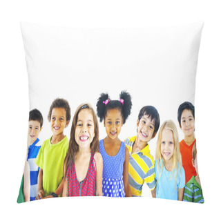 Personality  Group Of Multiethnic Children Pillow Covers