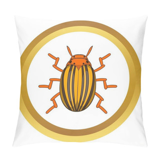 Personality  Colorado Potato Beetle Vector Icon Pillow Covers