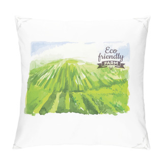 Personality  Beautiful Spring Field Landscape Pillow Covers