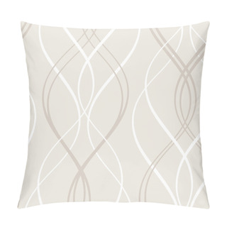 Personality  Abstract Seamless Geometric Pattern With Wavy Lines Pillow Covers