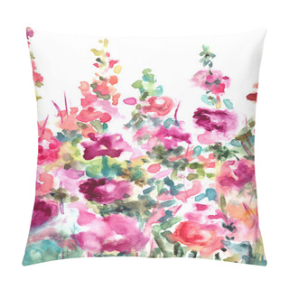 Personality  Abstract Watercolor Floral Background Landscape Pillow Covers