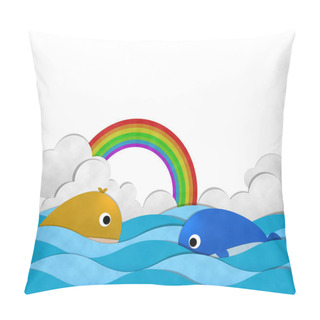 Personality  Whale And Sea Pillow Covers