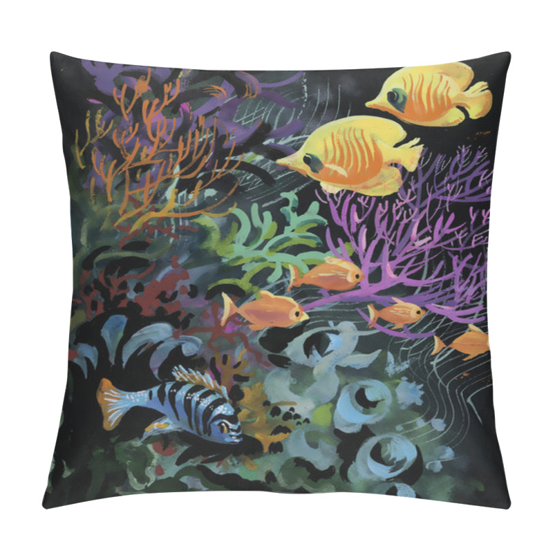 Personality  Marine life   with Tropical fish pillow covers