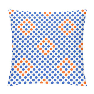 Personality  Seamless Geometric Pattern With Rhombus Of Circles. Pillow Covers