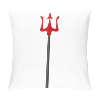 Personality  Red Trident Vector Pillow Covers