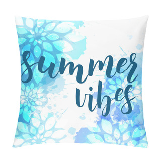 Personality  Watercolored Floral Background Pillow Covers