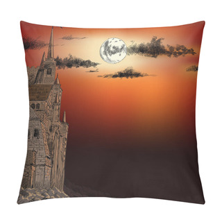 Personality  A Medieval Castle. Pillow Covers