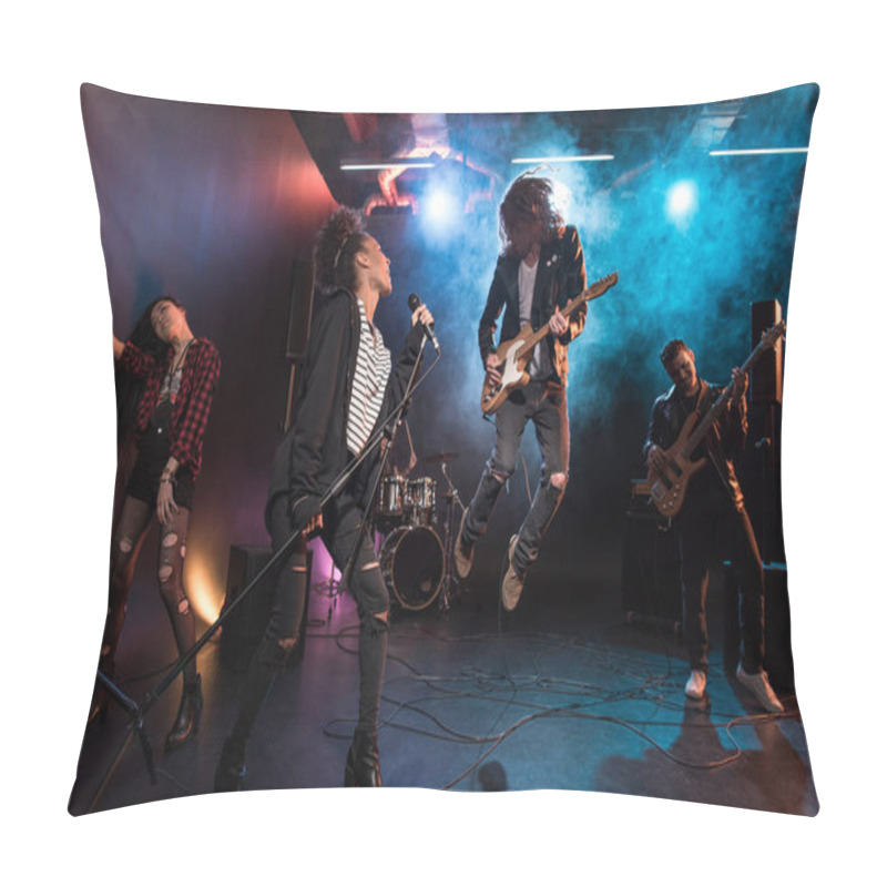 Personality  Rock Band On Stage  Pillow Covers