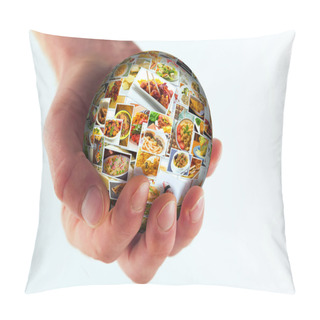Personality  World Cuisine Collage Globe Pillow Covers