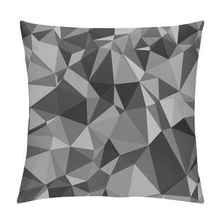 Personality  Abstract Black And White Triangle Pattern Wallpaper Background Design  Eps 10 Vector Illustration Pillow Covers
