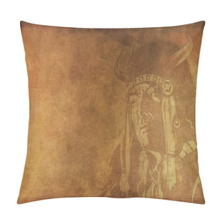 Personality  Vintage Shaman Background Pillow Covers