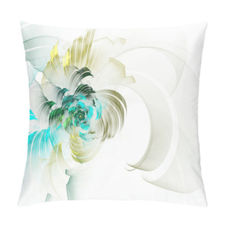 Personality  Abstract Fractal Metallic Swirl Background - Fractal Art Pillow Covers