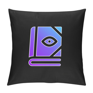 Personality  Book Blue Gradient Vector Icon Pillow Covers