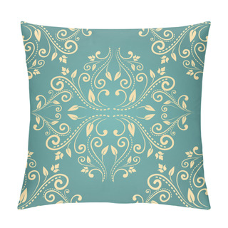 Personality  Floral Damask Seamless Pattern Background Pillow Covers