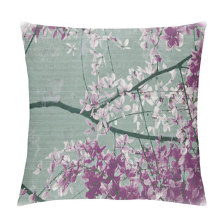 Personality  Purple And White Flowers Blossom Pillow Covers