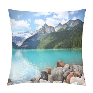 Personality  Lake Louise Located In The Banff National Park Pillow Covers