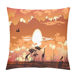 Personality  Savannah Sunset Pillow Covers