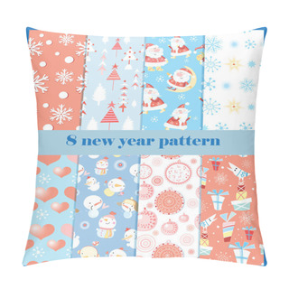 Personality  Set Of Patterns For The New Year Pillow Covers