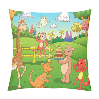 Personality  Animal In The Jungle. Pillow Covers