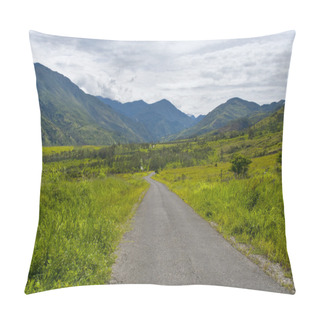 Personality  Road In Mountains, New Guinea Pillow Covers