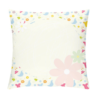 Personality  Baby Cute Background With Dresses Pillow Covers