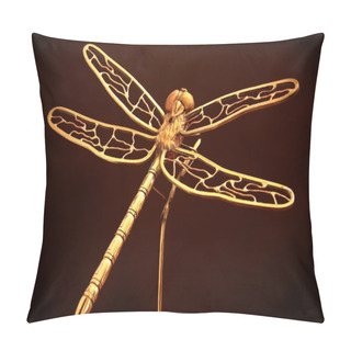 Personality  Golden Dragonfly Pillow Covers
