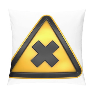 Personality  Allergic Chemical Caution Sign Pillow Covers