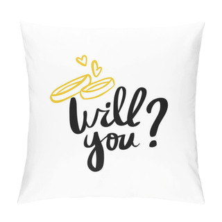 Personality  Will You Calligraphy Postcard Poster Graphic  Pillow Covers