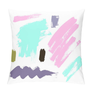 Personality  Color Grungy Vector Abstract Hand-painted Background. Brush Design. Pillow Covers