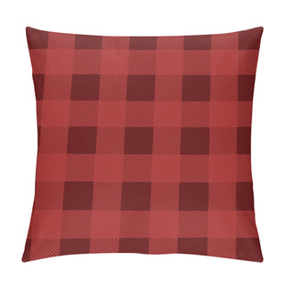 Personality  Red Lumberjack Seamless Pattern Pillow Covers
