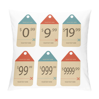 Personality  Vector Set Of Vintage Labels Pillow Covers