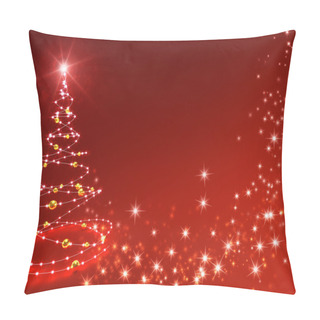 Personality  Christmas Tree Background Pillow Covers