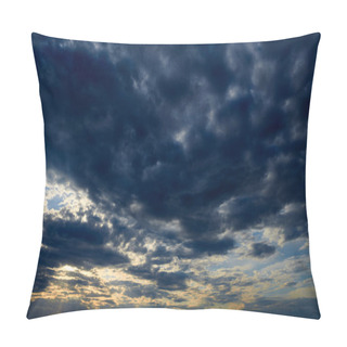 Personality  Beautiful Sunset - Dark Sky With Clouds And Sunlight Pillow Covers
