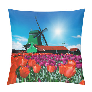 Personality  Windmill In Holland Pillow Covers