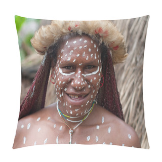 Personality  Woman Of A Papuan Trib Pillow Covers