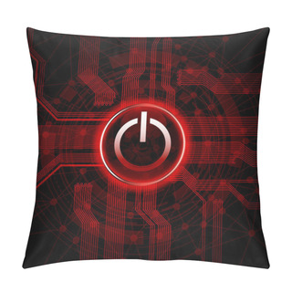 Personality  Power Button Pillow Covers