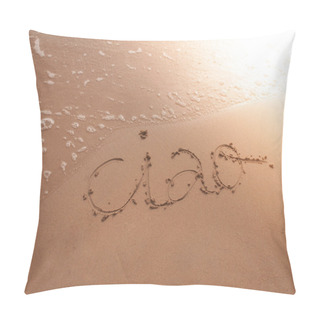Personality  Bye Written On Sand  Pillow Covers