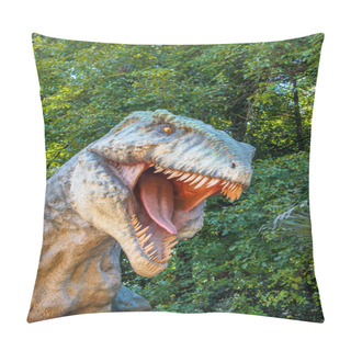 Personality  Model Of Big Tyranosaurus Rex Jungle Pillow Covers